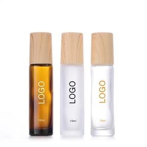 Chai lăn tròn 5ml 8ml 10ml 15ml có logo tùy chỉnh, nắp nhựa, bi thủy tinh thép không gỉ, bao bì serum cho nước hoa - Product Image 1