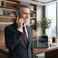 Téléphone IP intelligent Wi-Fi 6 V66PRO, combiné sans fil antibactérien, écran tactile 7 pouces, 116 touches DSS, téléphone VoIP vidéo SIP