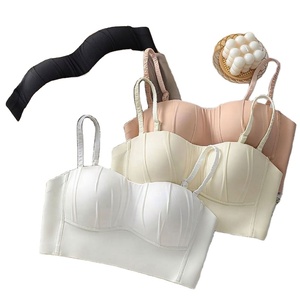 Soutiens-gorge doux pour femmes, nouveau design, soutien-gorge push-up populaire pour filles avec motif uni - Product Image 1