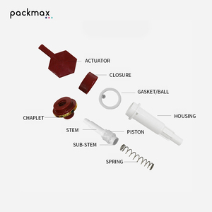 Tête hexagonale avec interrupteur à filetage intégré, pompe à lotion à 32 dents, pompe poussoir en PP pour après-shampoing, shampoing et gel douche - Product Image 5