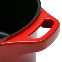 Nouvelle Vente Chaude, Batterie de Cuisine 20-40cm, Marmite à Soupe, Casserole à Double Poignée, Ensemble de Pots de Cuisson, Couvercle en Fonte, Métal, OEM
