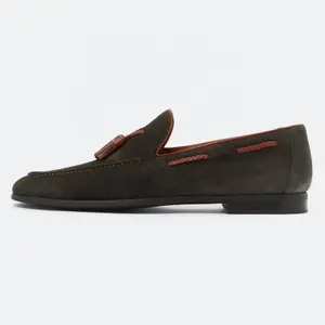 Sepatu Loafer Slip On Kulit Pria, Sepatu Kasual Berkendara Nyaman