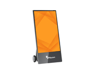 Écran extérieur mobile de signalisation numérique alimenté par batterie portable de 43 pouces Kiosque de moniteur publicitaire LCD mobile étanche
