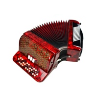 Accordéon à boutons diatonique professionnel SEASOUND OEM, 34 boutons, 72 basses, 3 registres, bois JB3472