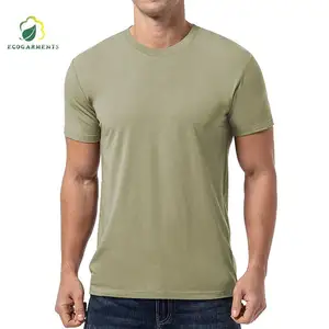 Primeira Classe Qualidade Oganic Algodão Logotipo Personalizado Homens Impressão Custom T Shirt Impressão Plain Oversized Bamboo Tshirt roupas para homens
