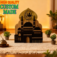 Ornements en alliage de zinc sur mesure, design mosquée arabe, forme personnalisée, décoration religieuse pour la maison, Ramadan, Eid