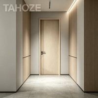 Porte en panneau moulé sur mesure pour appartement, hôtel, bureau, bâtiment commercial, design moderne minimaliste, porte de chambre OEM ODM