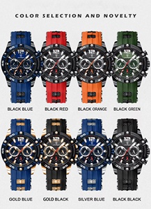 Reloj de Cuarzo Multifuncional de Marca de Lujo Poedagar 912 para Hombre, Nuevo Modelo con Correa de Silicona - Product Image 6