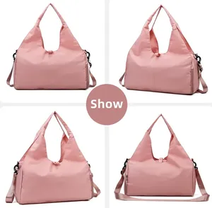 กระเป๋าออกกำลังกายกันน้ำอเนกประสงค์ขนาดใหญ่สำหรับผู้หญิง กระเป๋าเดินทางใส่เสื่อโยคะ กระเป๋ากีฬา - Product Image 2