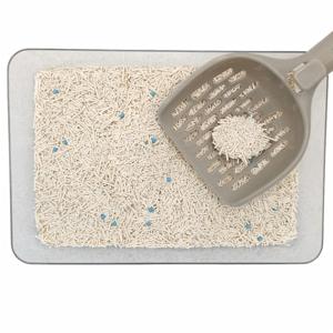 Litière pour chat en matériaux naturels biodégradables et écologiques, mélange de tofu brisé et de SAP de manioc, jetable dans les toilettes, à dissolution rapide - Product Image 3