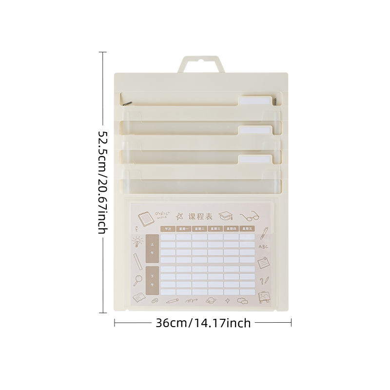 Blanc 3 grands carrés + planning des cours