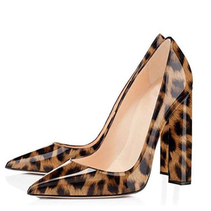 Escarpins à talons épais <span class=keywords><strong>bloc</strong></span> et bout pointu, chaussures de soirée pour femmes, collection - Product Image 1