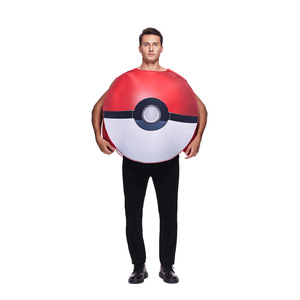 Costume Poké Ball Pokémon pour adulte, tenue de cosplay rouge en polyester, jeu d'animation, jeu de rôle, printemps 2024 - Product Image 1