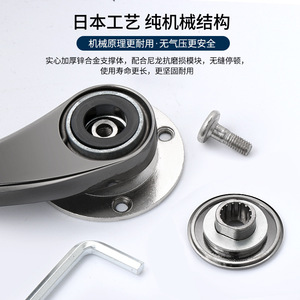 Free Stop Pull Rod For Cabinet Flip <b>Down</b> Doors Zinc Alloy Minimalist Design Easy Installation - Product Image 5