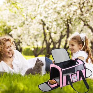 Transportadora de Gatos Suave y Plegable, Bolsa de Viaje Impermeable para Mascotas, Transportadora para Perros Pequeños, Aprobada por Aerolíneas - Product Image 6