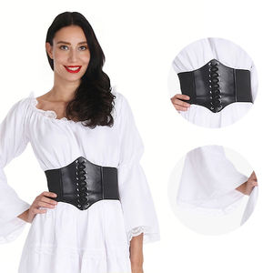 <span class=keywords><strong>Abito</strong></span> Vintage all'Ingrosso, Vestito Bianco Vittoriano con Corsetto Allacciato Nero per Eventi Storici - Product Image 3