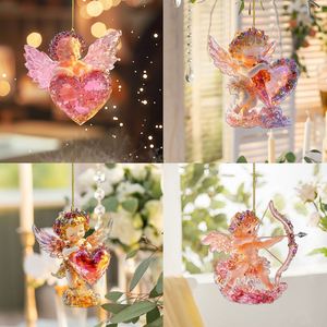 2025 Angel Acrylic Car Rearview Mirror Pendant Beautiful Elf Good Luck Bag Pendant Acrylic <b>Keychain</b> Valentine's Day Gift - Product Image 2