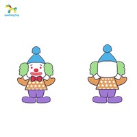 Poupées en peluche personnalisées nouvel élément cirque bizarre et loufoques clowns bien connus Joker poupées de style bizarre excentrique