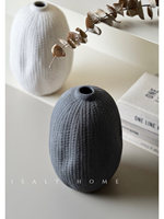 Vase à fleurs en céramique Wabi-Sabi fait main, noir, 16 cm, pour arrangement et décoration de salon