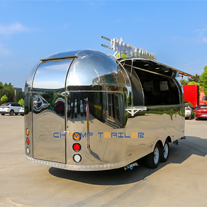 हॉट सेलिंग स्टेनलेस स्टील फूड ट्रक मोबाइल फास्ट फूड रेस्तरां और हॉट डॉग स्टैंड वेंडिंग कार्ट और फूड ट्रॉली - Product Image 2