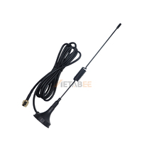 Antenne omnidirectionnelle à double bande 2,4 GHz 5,8 GHz à gain élevé 5 dBi avec ventouse magnétique et câble RG174 de 2 m avec connecteur RP-SMA mâle