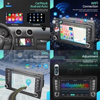 Hikity 7 "2 + 64GB/4 + 64GB pour Audi A3/S3/RS3 2003-2012 Android autoradio stéréo sans fil Carplay/Android Auto/32EQ DSP/GPS