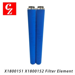 Élément filtrant pour compresseur d'air X1800151 X1800152 de haute qualité avec garantie d'un an - Product Image 1