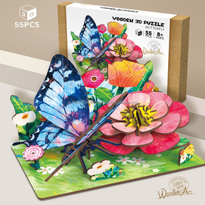 ของเล่นไม้ปริศนารูปสัตว์สุดสร้างสรรค์แบบ DIY สำหรับเด็กอนุบาลโมเดลปริศนาเพื่อการเรียนรู้ด้านวิทยาศาสตร์และวิศวกรรมของเด็กจาก3D