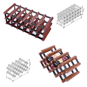Customized <strong>Wine</strong> <strong>Bottle</strong> Storage Stand Home Restaurant Stackable <strong>Wine</strong> Rack Hold Multiple <strong>Bottles</strong> Bamboo <strong>Wine</strong> Shelf