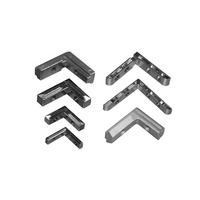 Connecteurs en forme de L en acier galvanisé M6, connecteurs d'angle droit, gamme de tuyaux, application pour bande LED, profilé en aluminium