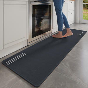 Alfombra de cocina de lino rectangular antideslizante, resistente al aceite, absorbente de agua, lavable, larga y estrecha para restaurante o cocina. - Product Image 1