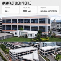 Tenda Atap Mobil Segitiga Aluminium Cangkang Keras Otomatis untuk Berkemah di Luar Ruangan, Tenda Atap Mobil untuk SUV 4x4 Berkemah di Alam Liar
