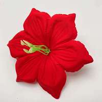 Grosir Hari Valentine dekorasi pernikahan beludru Bluebell kelopak bunga sutra buatan merah lapisan tunggal Bluebell kelopak bunga