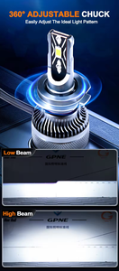 OEM buen <span class=keywords><strong>precio</strong></span> V6S 38W 6000K CSP bombillas de faros delanteros LED Combo H4 - Product Image 4