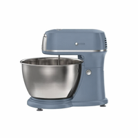 Batteur sur socle électrique classique 400W avec 5 vitesses, bol mélangeur en acier inoxydable de 4,5L, batteur à gâteau pour usage domestique