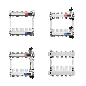 Üretici Büyük Debili Akıllı Kontrol 304 Paslanmaz Çelik Debimetre 230v Yerden Isıtma Kollektör Seti HVAC Sistemleri için - Product Image 4