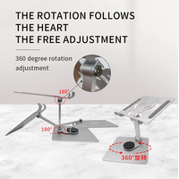 Support de tablette PC rotatif à 360° en aluminium, pliable et flexible, support de téléphone portable pour cadeau d'affaires