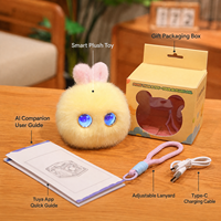 Mini jouets en peluche éducatifs, jouet interactif IA, compagnon émotionnel, jouet en fourrure, lapin électrique parlant à commande vocale pour enfant, cadeau