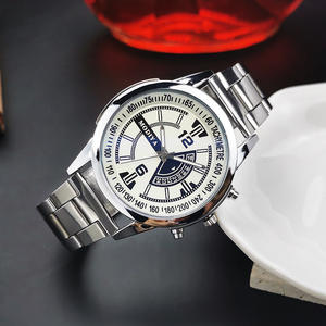 Men's <b>Wristwatches</b> Stylish Large Dial Steel Strap Quartz Watch Business Trendy Durable Men's Watches Wholesale - Product Image 6