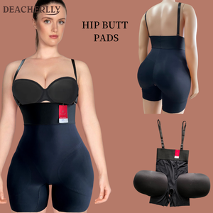 3 In 1 Gewatteerde Shaper Short Met Afneembare Heupbutt Pads Gladde Buik Snatch Taille Heupversterker Butt Lifter Schede - Product Image 1