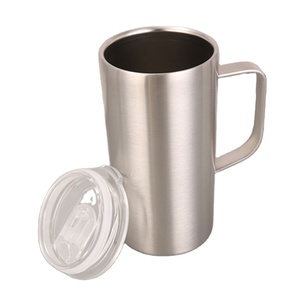 Vente en gros <span class=keywords><strong>de</strong></span> gobelet en acier inoxydable isolé à double paroi <span class=keywords><strong>de</strong></span> 20oz <span class=keywords><strong>chope</strong></span> à bière personnalisée avec poignée - Product Image 6