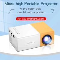 Mini projecteur de poche YG300 1080P, 100 lumens ANSI, LCD LED, contraste 1500:1, 1 Go de RAM/6 Go de stockage, home cinéma portable, utilisation en extérieur