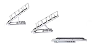 फोल्डेबल रेल के साथ देहाती पालतू रैंप जो उच्च बिस्तर के लिए कालीन मुक्त पालतू रैंप प्रशिक्षण उपकरण के साथ उच्च बिस्तर के लिए - Product Image 3