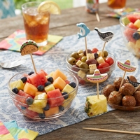 Piques à cocktail jetables en bambou en gros, standard DGCCRF, brochettes décoratives pour fruits, pour buffet, barbecue, vaisselle de fête