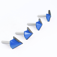 LAVIE Brocas de Fresado en V de 6mm para Formar Bordes y Biselados en Madera -C C06027