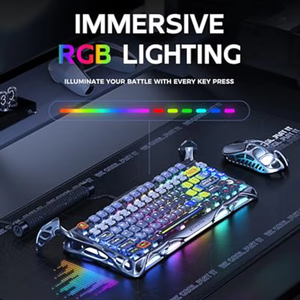 GravaStar Mercury K1 Pro Wireless Mechanical Gaming <b>Keyboard</b> 75% Layout RGB Customizable <b>Keyboard</b>, Hot-swappable Linear Switches - Product Image 5