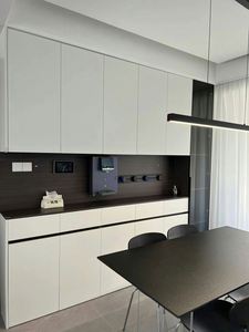 Mueble de Almacenamiento Integrado en la Pared Lateral del Comedor, Mueble de Almacenamiento de Estilo Simple para Sala de Estar, Aparador de Lujo Ligero, Mueble para Vinos - Product Image 5