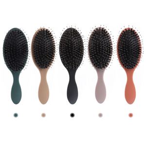 Hair Care Styling Brush Massager with Paddle Vent /Dry Detangling Soft <b>Cushion</b> Boar Bristle Salon Use - Product Image 6