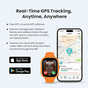 นาฬิกาอัจฉริยะสำหรับเด็ก LAGENIO พร้อมระบบติด<span class=keywords><strong>ตาม</strong></span> GPS LBS 4G <span class=keywords><strong>ป</strong></span>้องกันน้ำ IP68 หน้าจอ HD TFT รองรับซิมการ์ด โทรวิดีโอคอล ได้รับมาตรฐาน CE FCC - Product Image 3