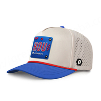 Cappellini da Baseball in Poliestere 100% Dobby Leopardato, Produzione OEM Certificata BSCI, Logo PVC Personalizzato USA, Cappello da Golf con Corda di Alta Qualità